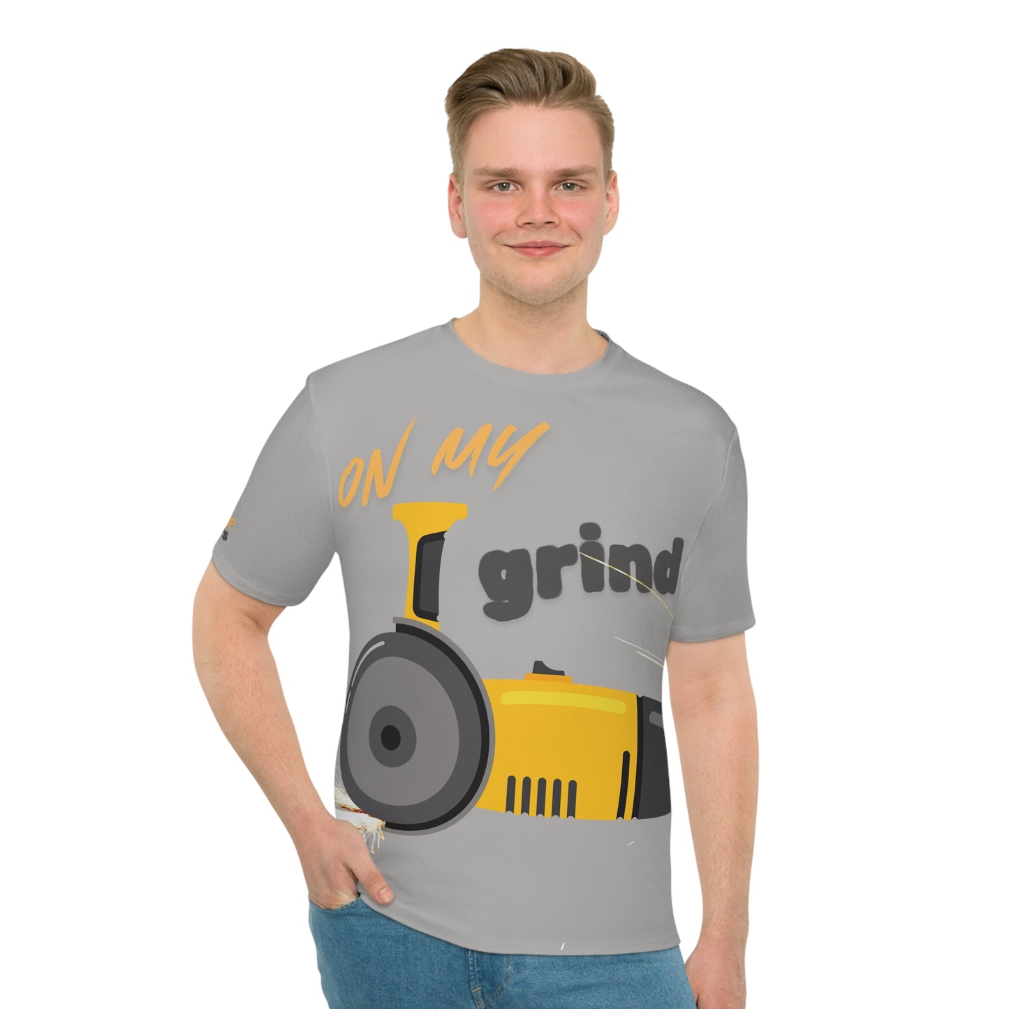 Men's Graphic Tee: "On My Grind" | Casual Wear, Street Style, Gifts for Him, Workout Shirt, Motivational Fashion