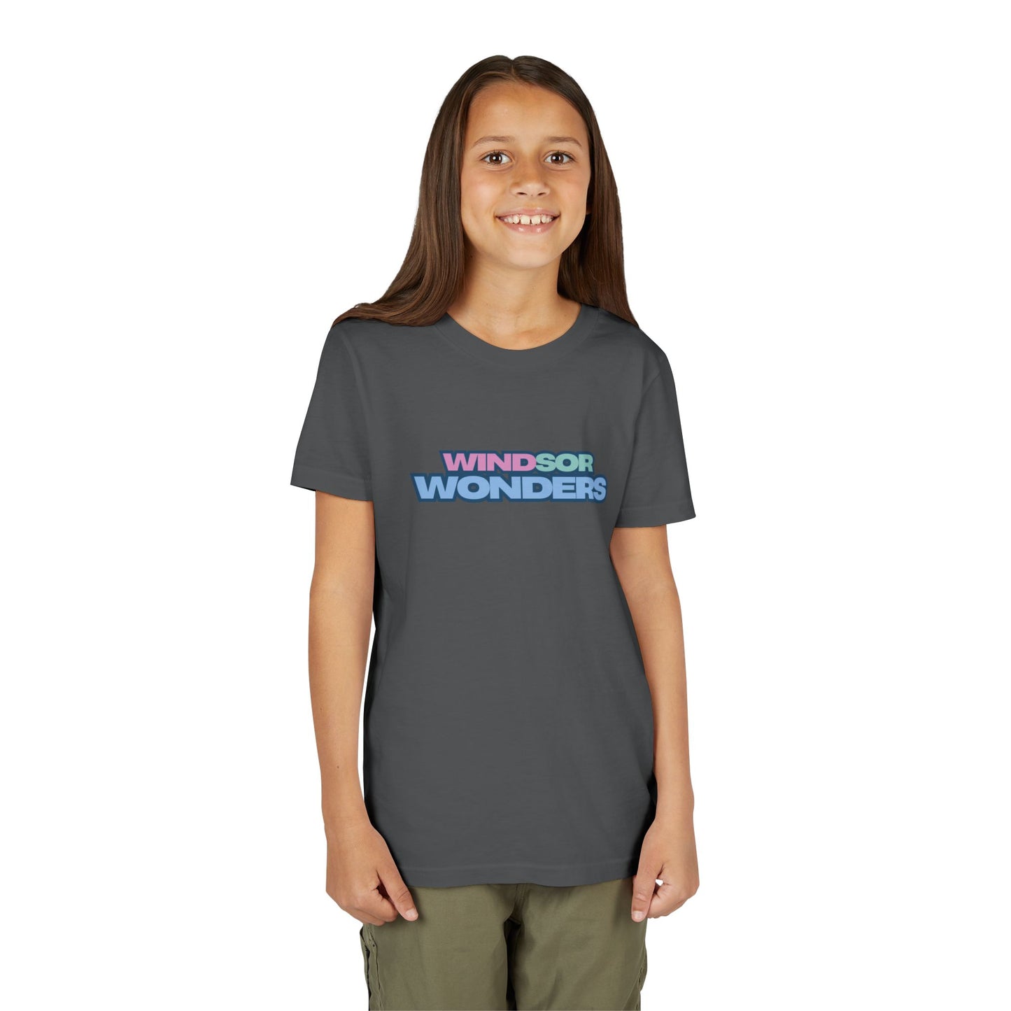 Windsor Wonders Youth Short Sleeve Tee - 'Windsor Wonders' Graphic T-Shirt, Fun Summer Wear, Gift for Kids, Adventure Apparel, Family Outing