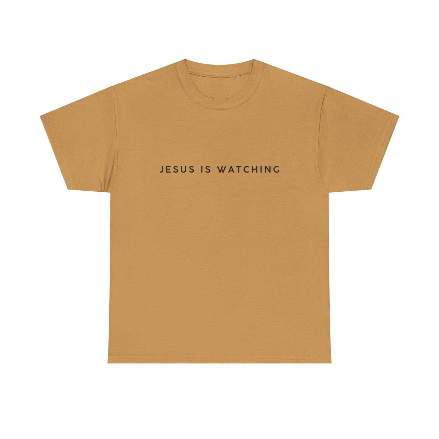 Funny Religious T-Shirt, Jesus is Watching Tee, Humorous Christian Apparel, Gift for Believers, Unique Faith-Based Clothing