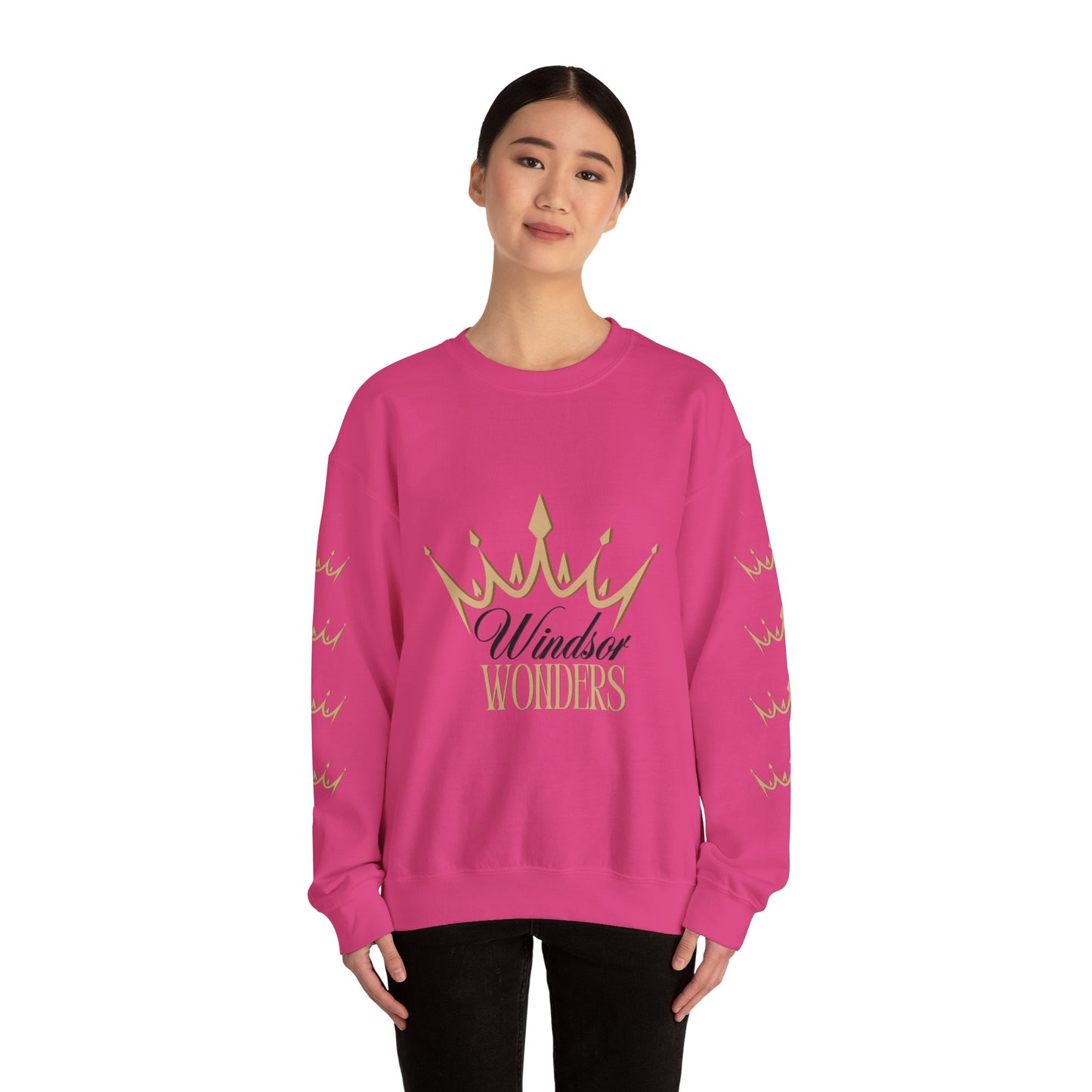 Windsor Wonders Crown Sweatshirt, Cozy Unisex Crewneck for Celebrations, Perfect Gift for Birthdays, Holidays, or Casual Wear