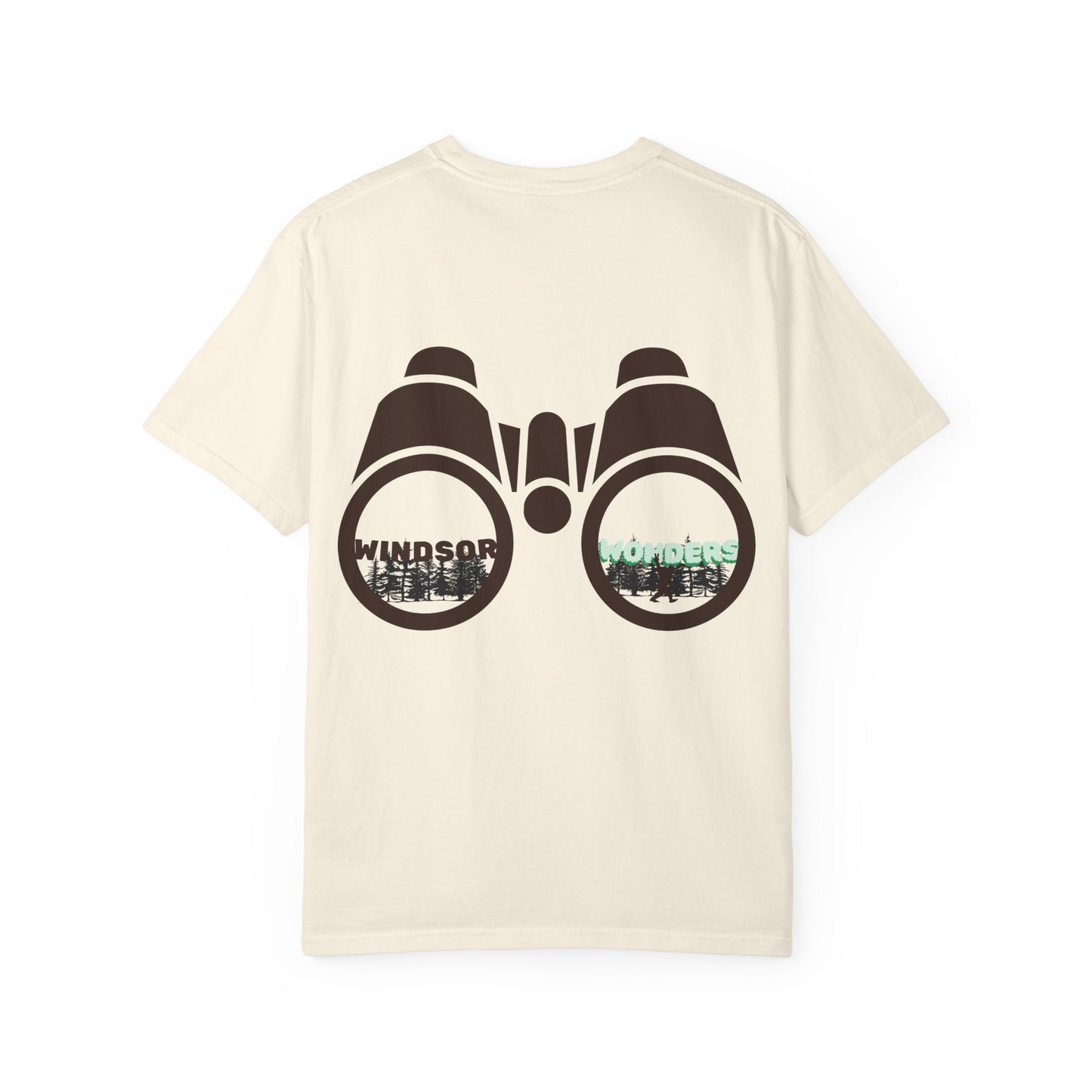 Unisex Windsor Wonders Back Binoculars T-Shirt, Nature Lover Gift, Outdoor Adventure Tee, Gift for Her, Hiking Shirt, Summer Casual Wear