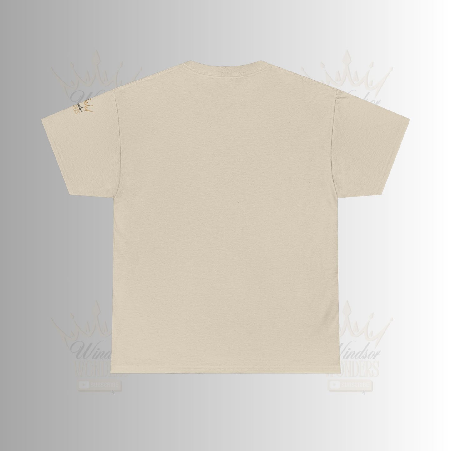 Windsor Wonders Crown Tee | Gold Graphic T-Shirt, Unisex Casual Wear, Birthday Gift, Royalty Theme, Comfortable Fashion