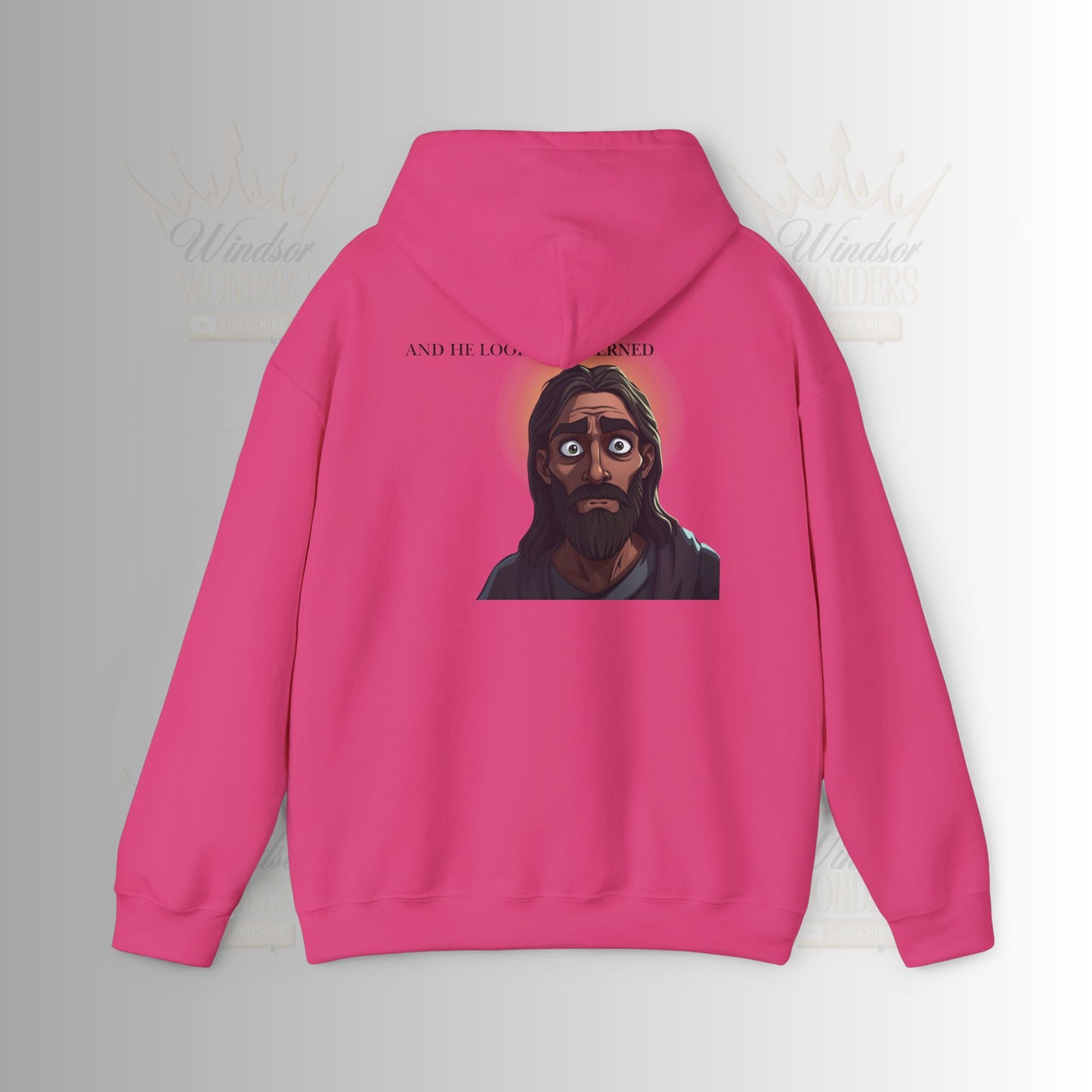 Jesus is Watching Hoodie | Unisex Heavy Blend Sweatshirt, Humorous Christian Apparel, Religious Gift, Casual Wear, Unique Streetwear