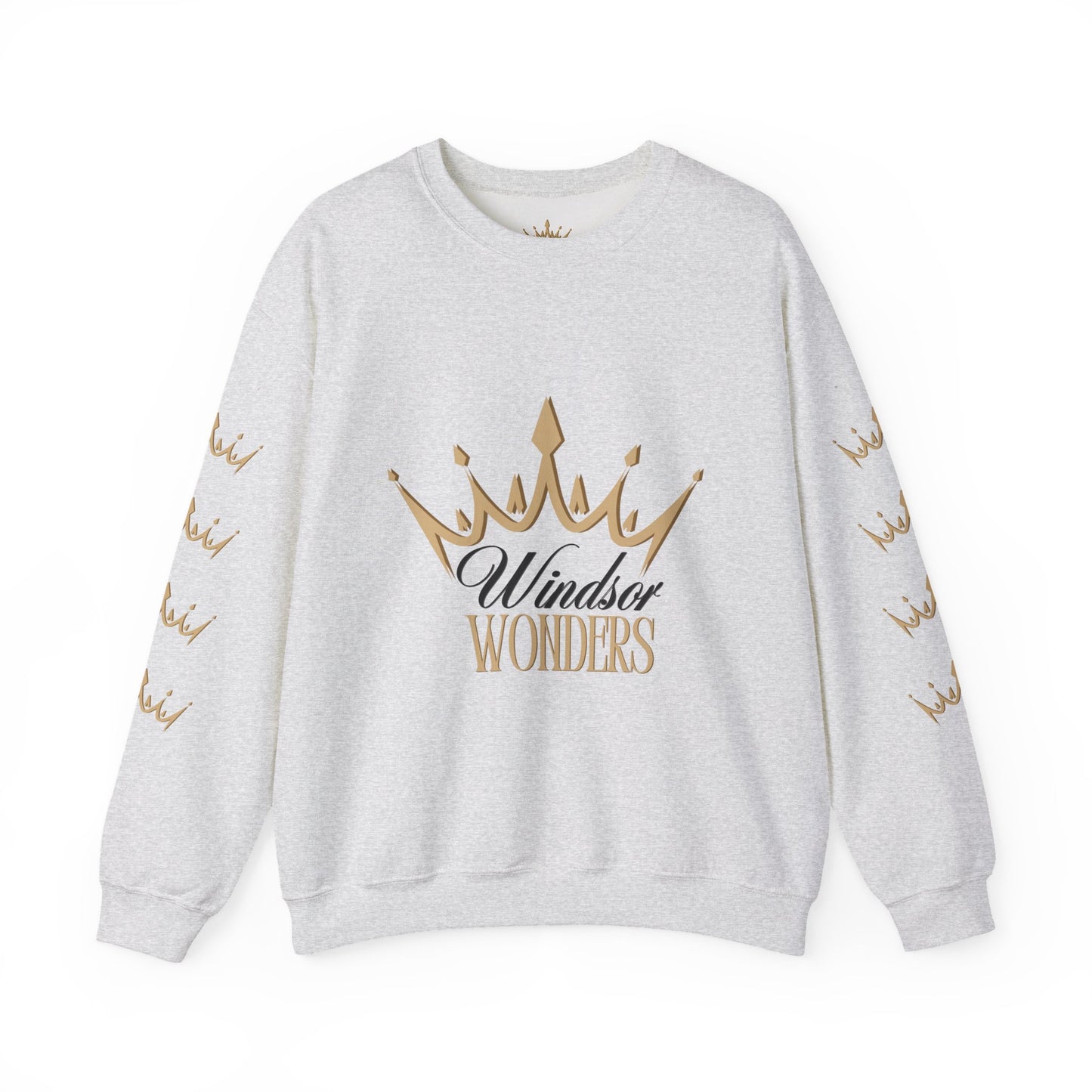 Windsor Wonders Crown Sweatshirt, Cozy Unisex Crewneck for Celebrations, Perfect Gift for Birthdays, Holidays, or Casual Wear