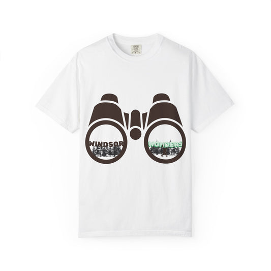 Unisex Windsor Wonders Binoculars T-Shirt, Nature Lover Gift, Outdoor Adventure Tee, Gift for Her, Hiking Shirt, Summer Casual Wear