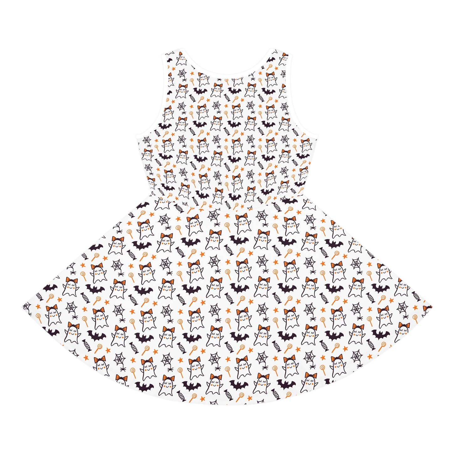 Cute Ghosts Girls' Sleeveless Sundress (AOP)