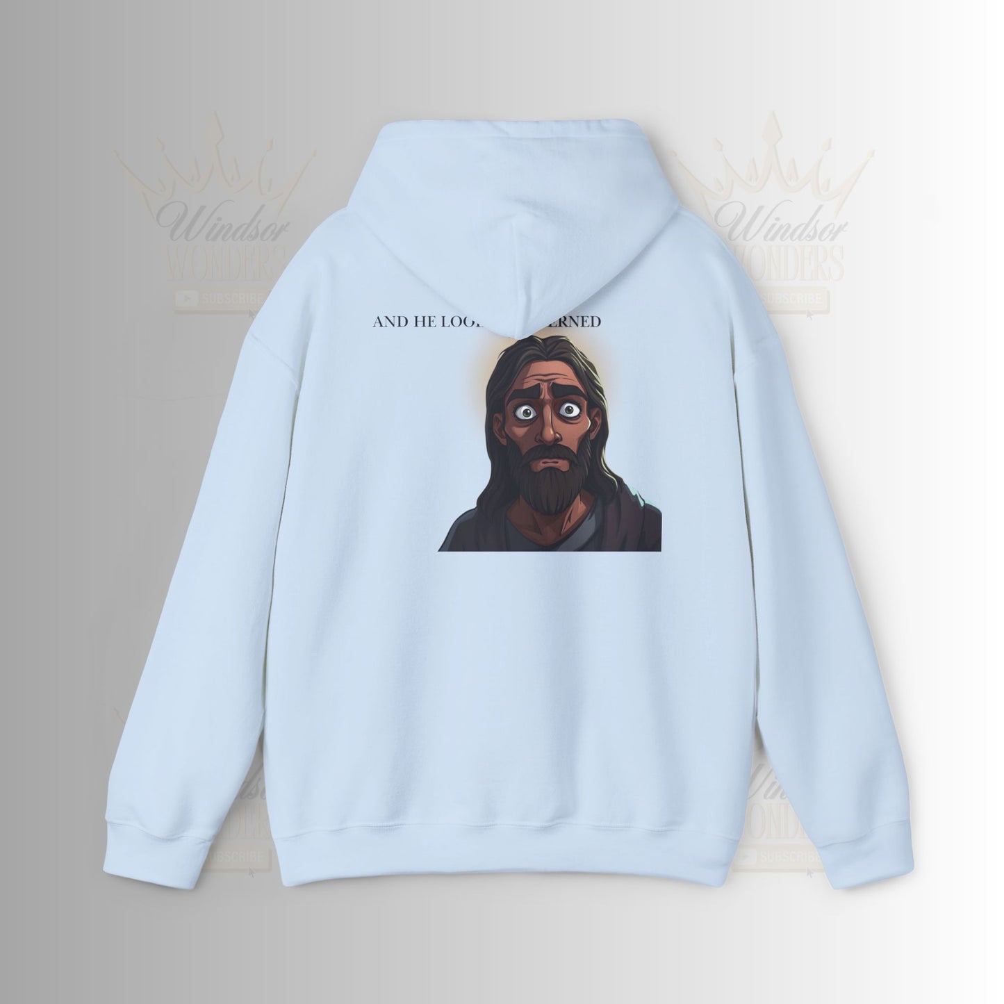 Jesus is Watching Hoodie | Unisex Heavy Blend Sweatshirt, Humorous Christian Apparel, Religious Gift, Casual Wear, Unique Streetwear