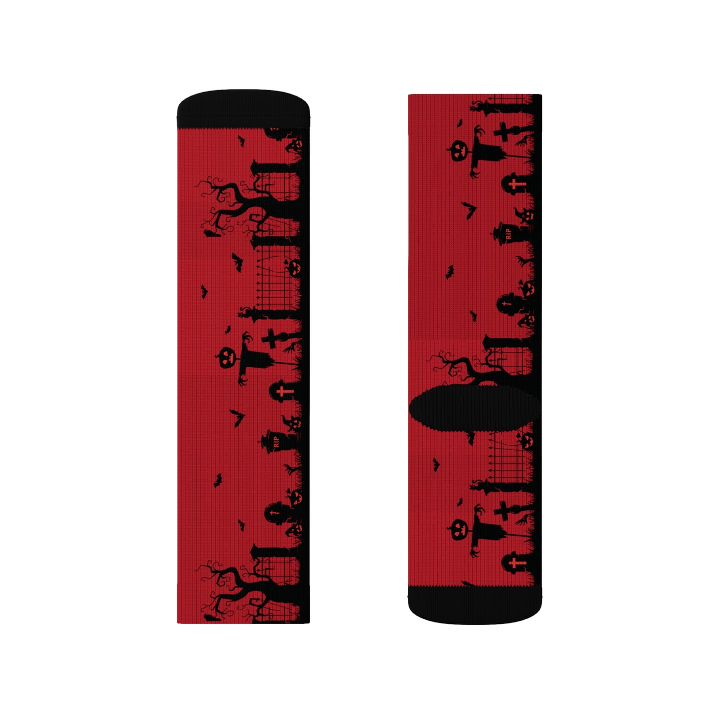 Windsor Wonders Red Graveyard Sublimation Socks