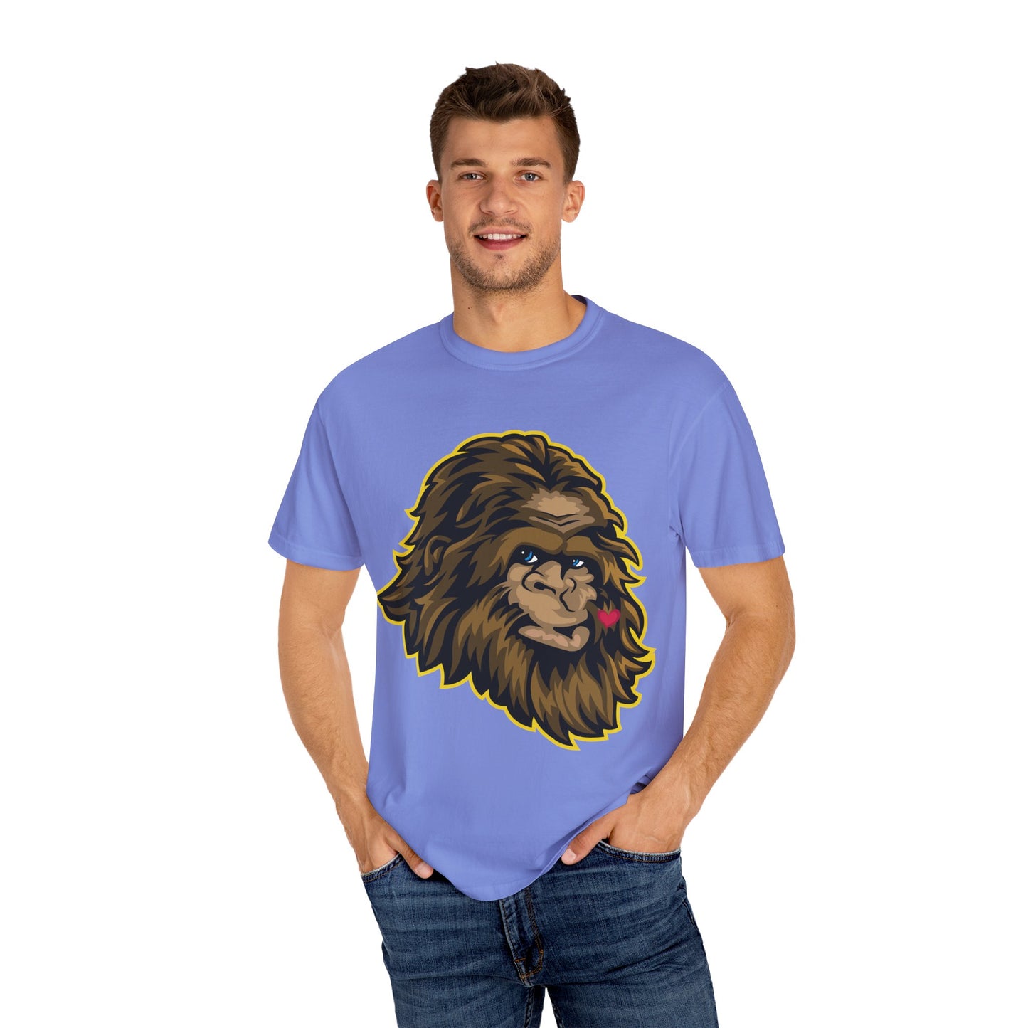 Sasquatch Kisses T-Shirt, Unisex Graphic Tee, Wild Animal Shirt, Nature Lover Gift, Unique Casual Wear, Funny Big Foot T-Shirt