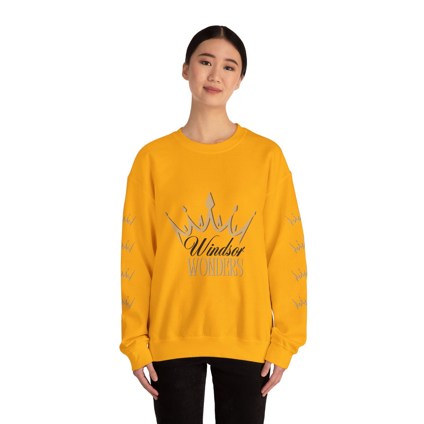 Windsor Wonders Crown Sweatshirt, Cozy Unisex Crewneck for Celebrations, Perfect Gift for Birthdays, Holidays, or Casual Wear
