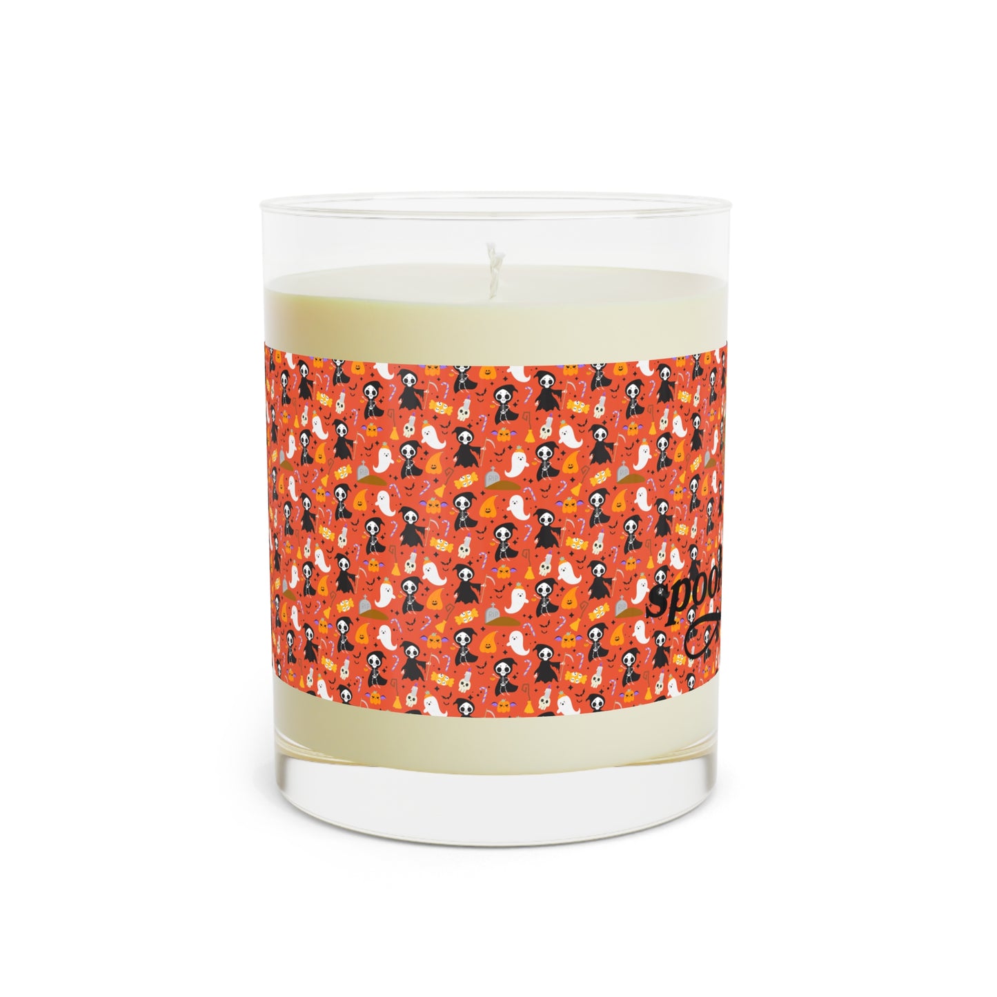 Scented Candle - Full Glass, 11oz, Reaper Halloween Wrapped