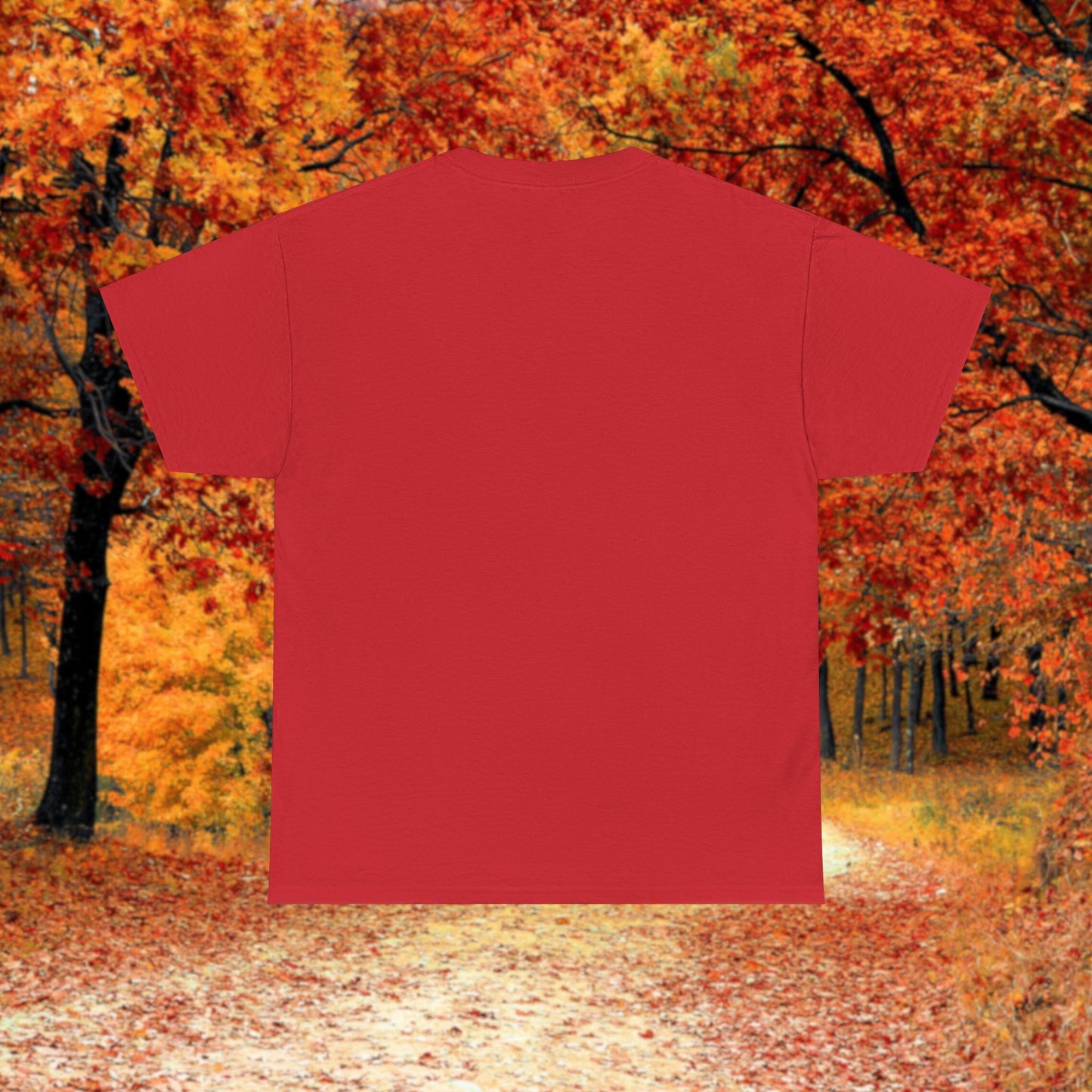 Autumn Tree Clown Tee, Unisex Cotton Shirt, Fall Fashion, Nature Lover Gift, Seasonal Wear, Thanksgiving Apparel