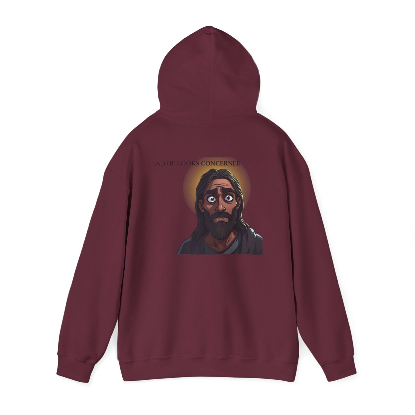 Jesus is Watching Hoodie | Unisex Heavy Blend Sweatshirt, Humorous Christian Apparel, Religious Gift, Casual Wear, Unique Streetwear