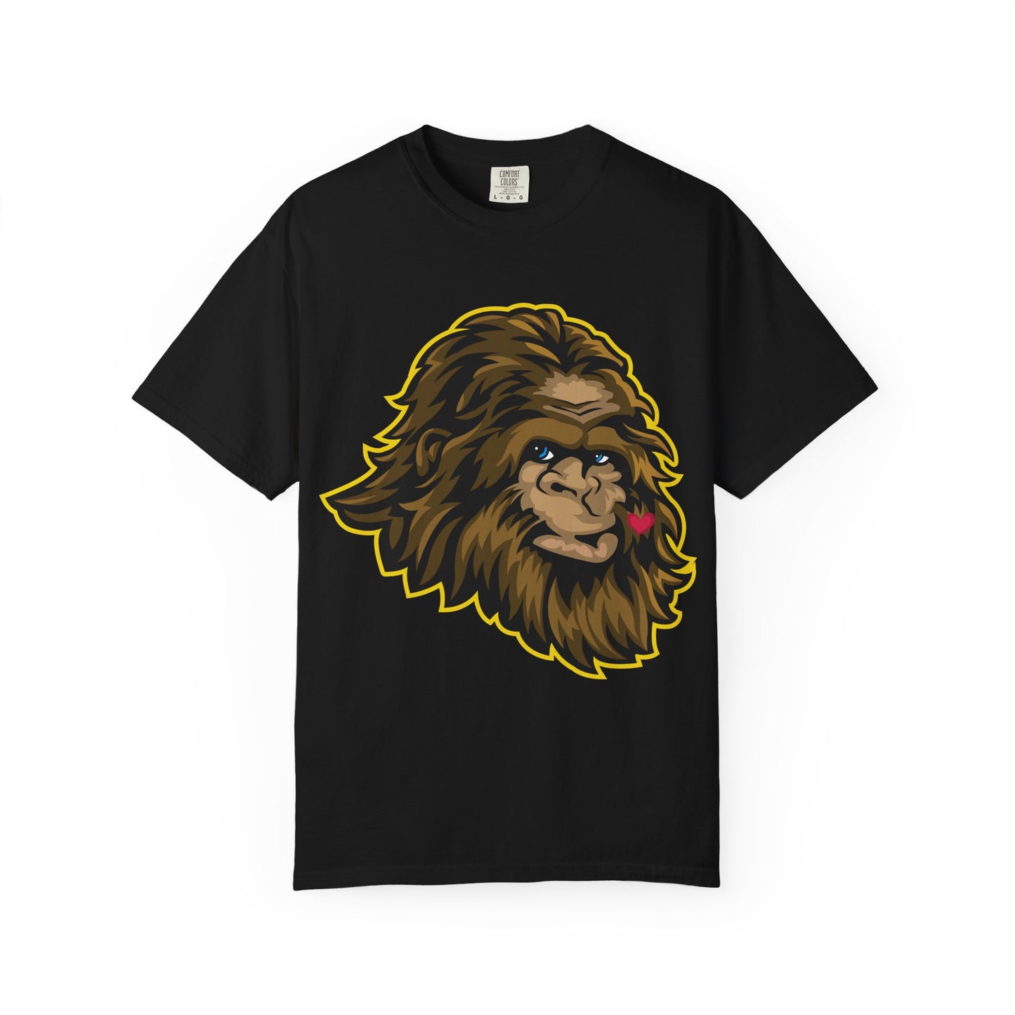 Sasquatch Kisses T-Shirt, Unisex Graphic Tee, Wild Animal Shirt, Nature Lover Gift, Unique Casual Wear, Funny Big Foot T-Shirt