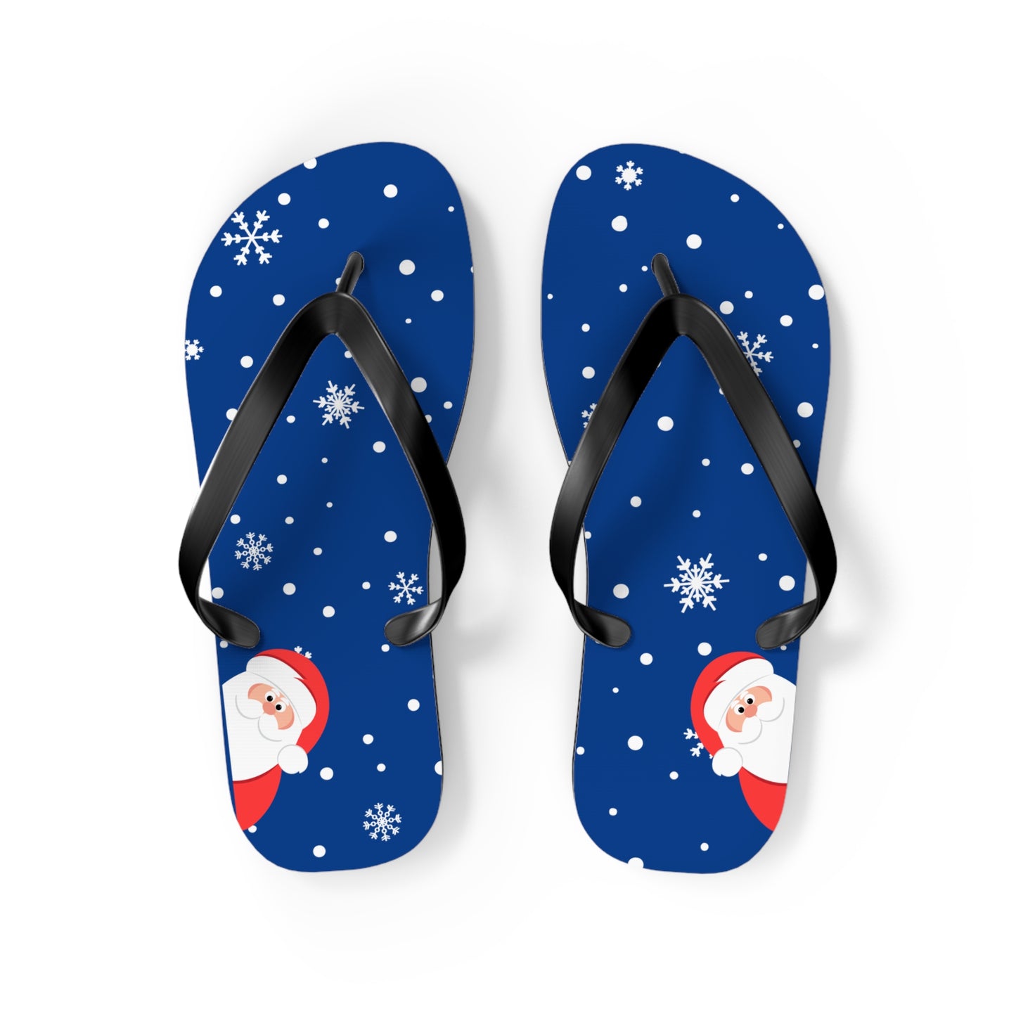 Santa's Watching Flip Flops