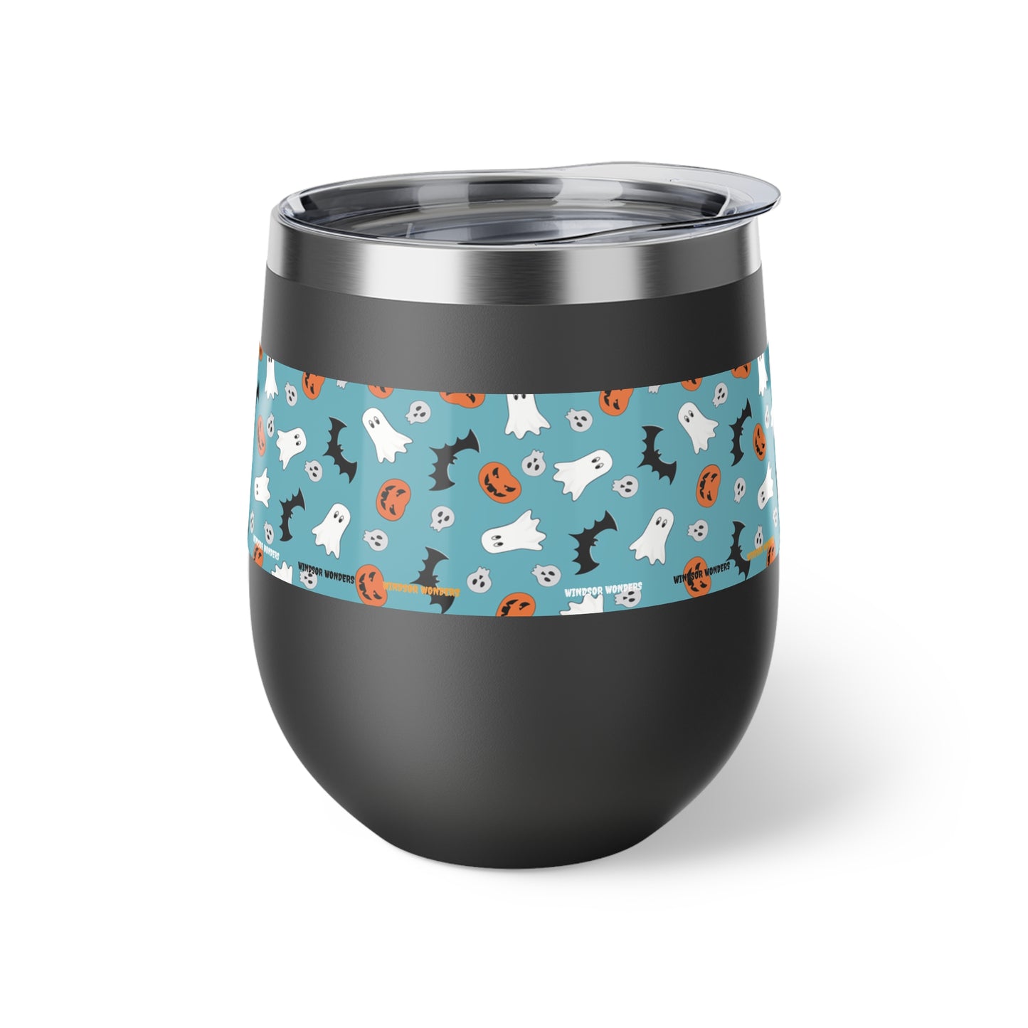 Windsor Wonders Blue Halloween Copper Vacuum Insulated Cup, 12oz
