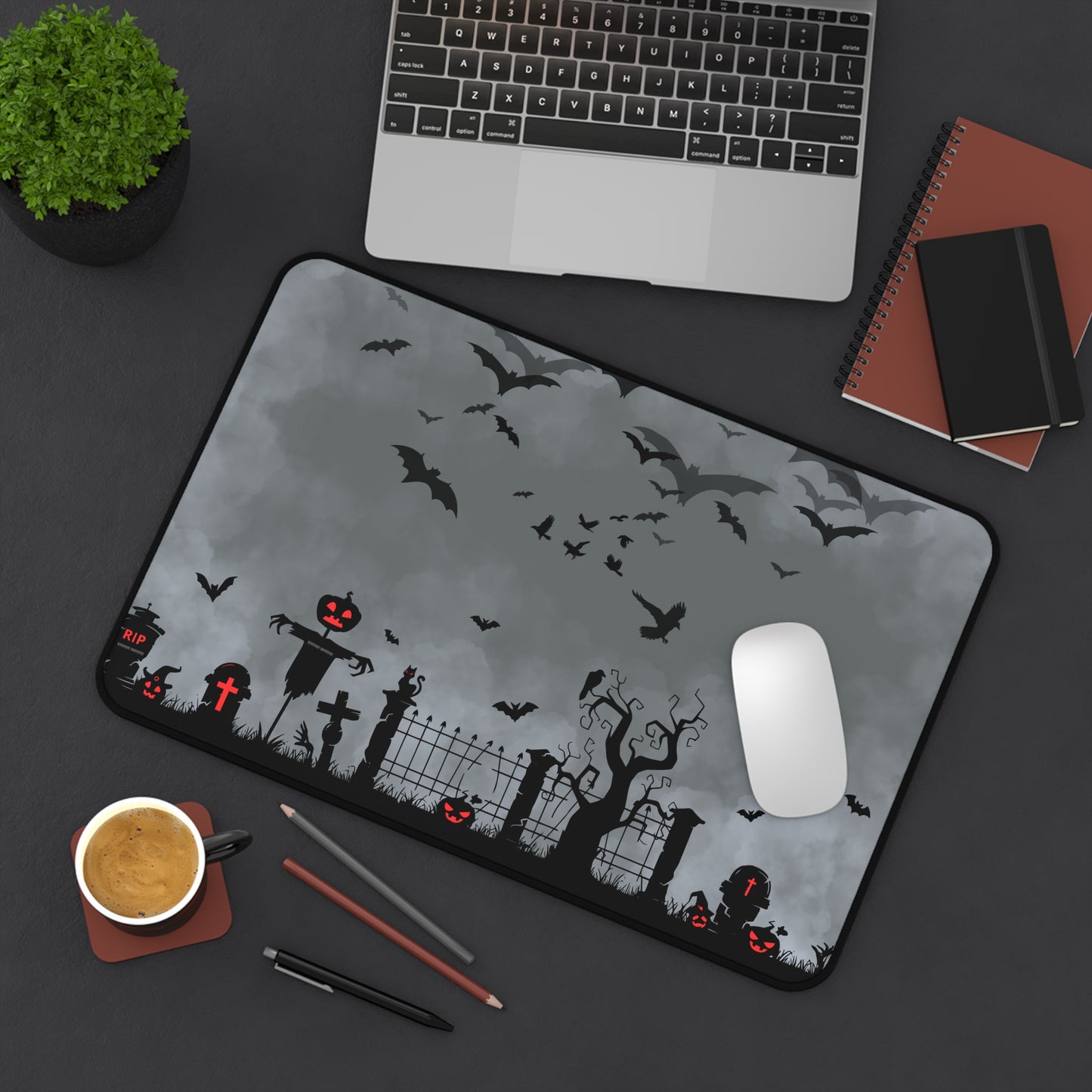 Windsor Wonders Dark Grey Graveyard Desk Mat