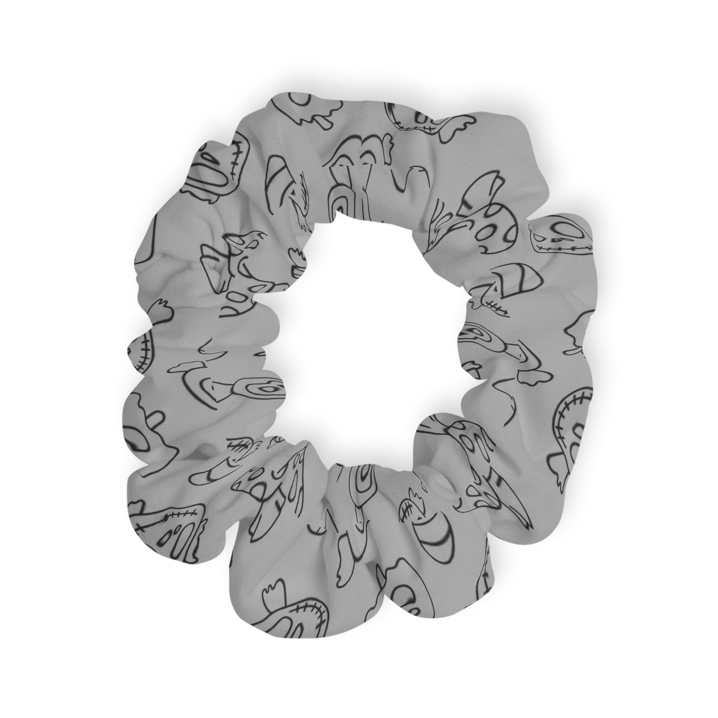 Windsor Wonders Light Grey Halloween Candy Scrunchie