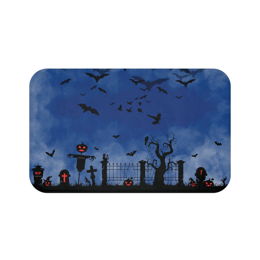 Windsor Wonders Dark Blue Graveyard Bath Mat