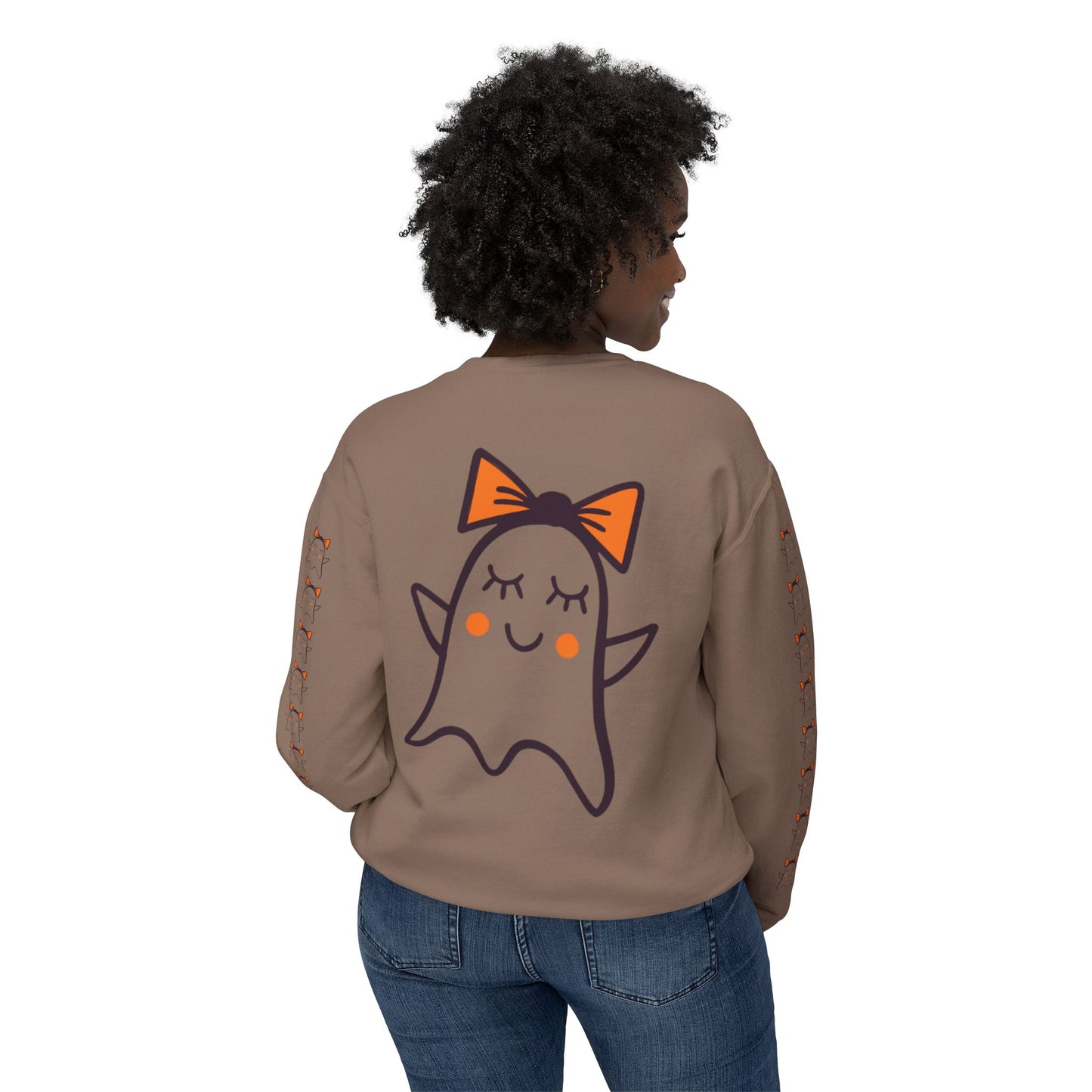 Cute Ghosts Unisex Lightweight Crewneck Sweatshirt