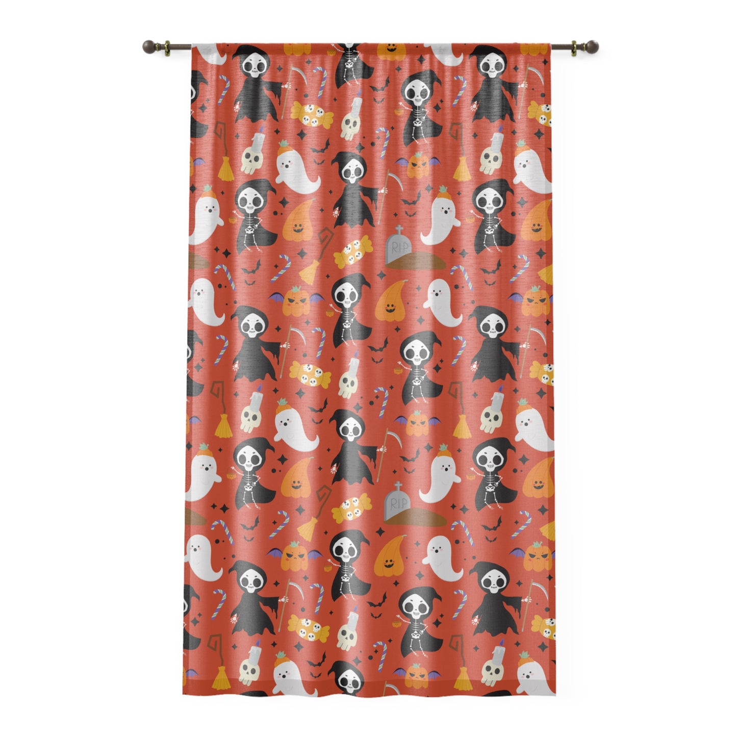 Windsor Wonders Reaper Halloween Window Curtain
