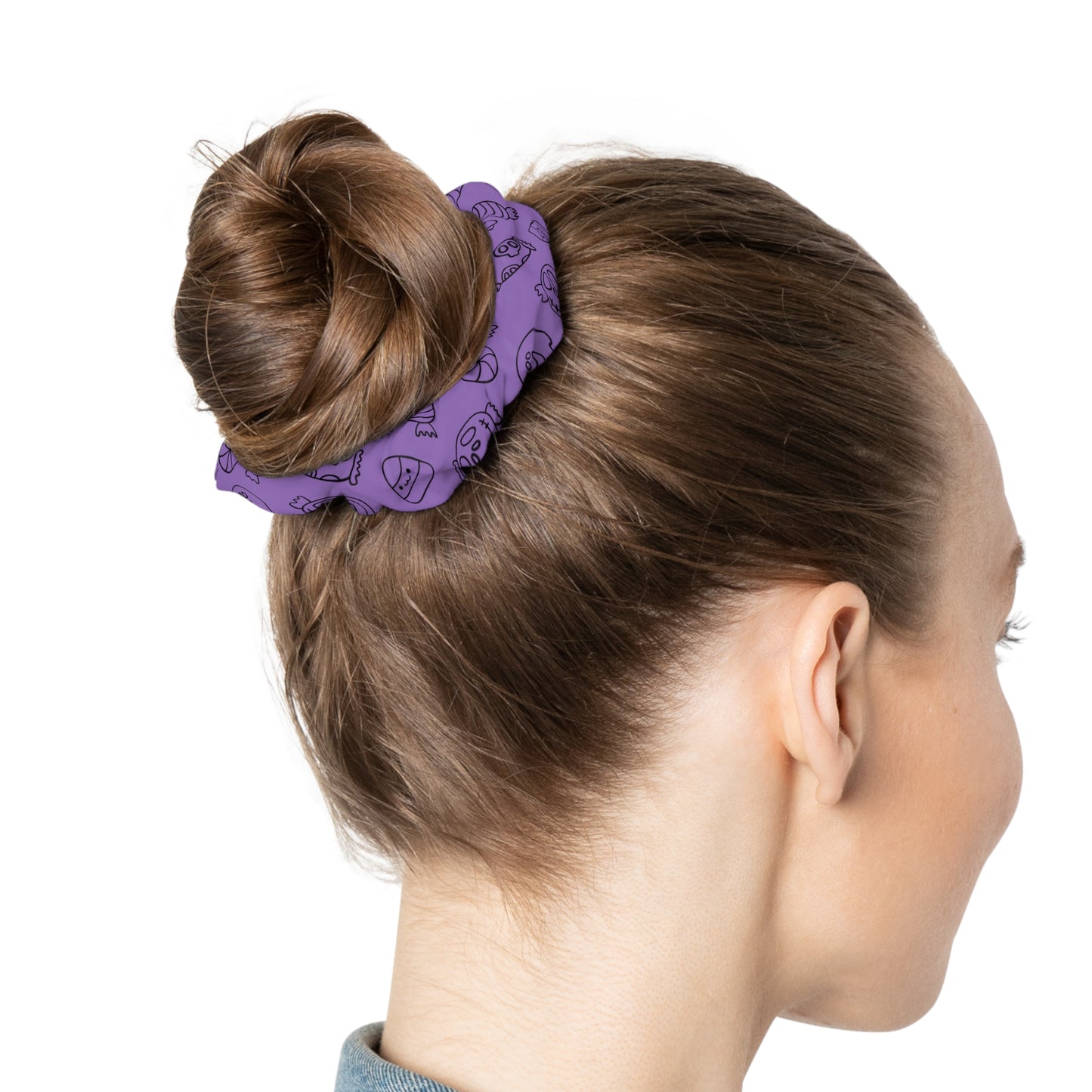 Windsor Wonders Light Purple Halloween Candy Scrunchie